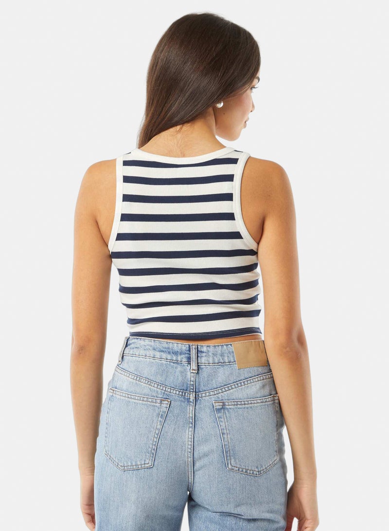 Kiabi Cropped Plain Tank Top - Image 3